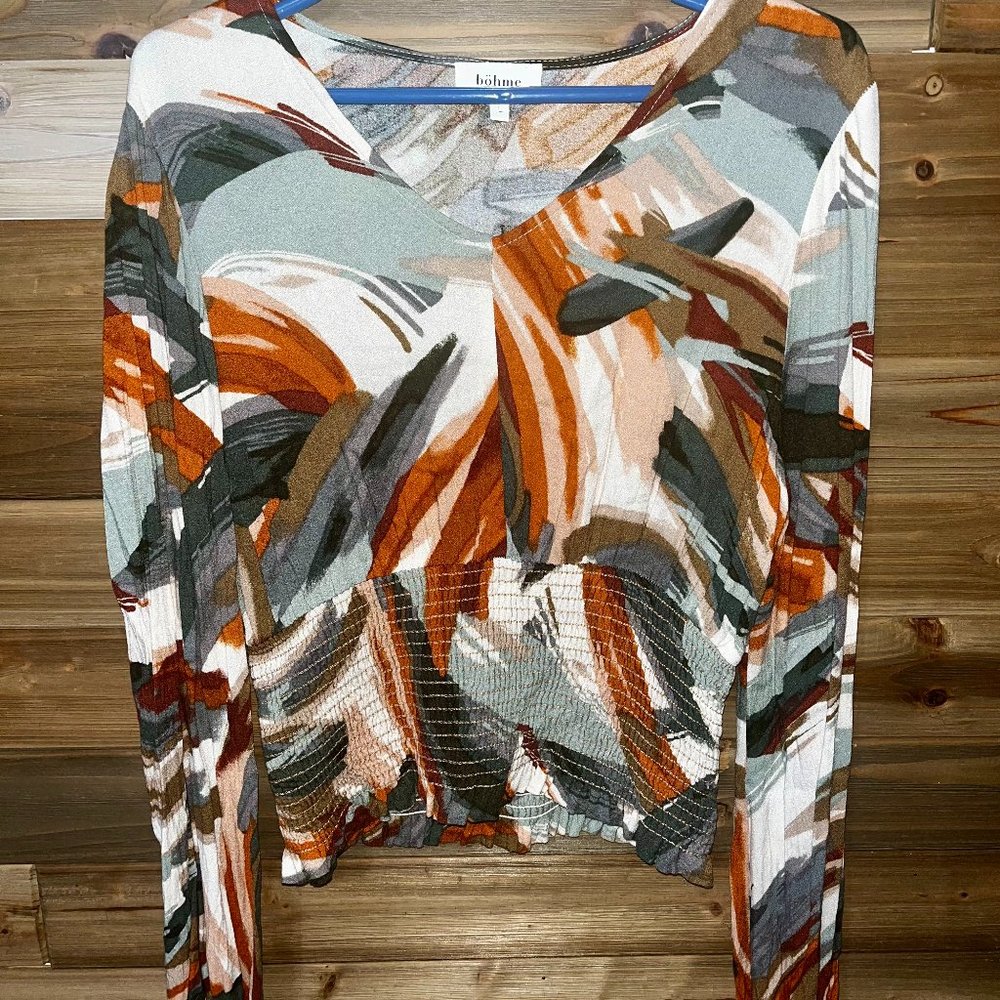 Bohme Abstract Pattern Crop Top